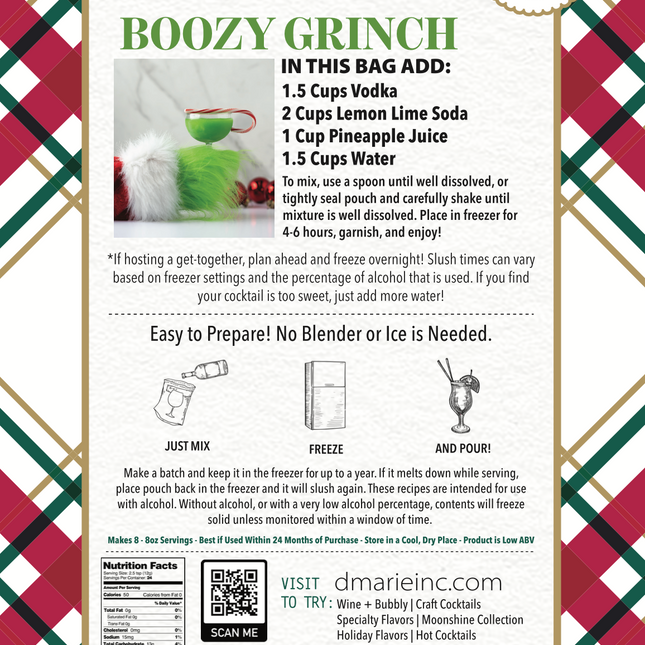 Boozy Grinch Cocktail Mix