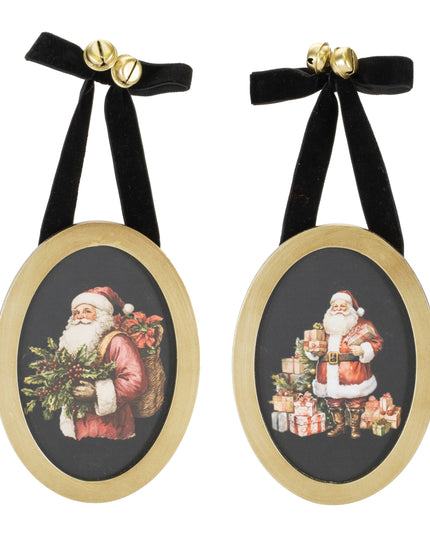 Santa Frame w/ Hanger (Assorted)