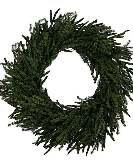 26" Willow/Norfolk Pine Wreath