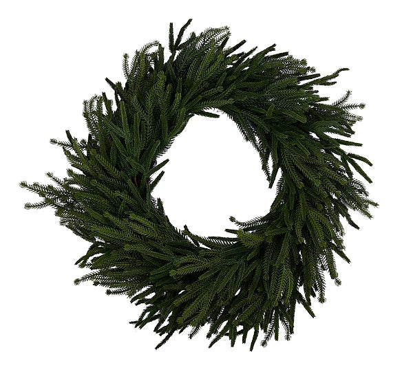26" Willow/Norfolk Pine Wreath