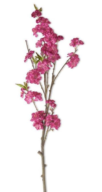 36" Fuchsia Cherry Blossom Spray