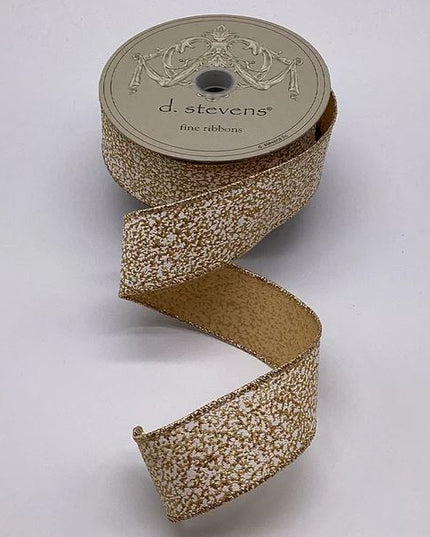 Glitter White Speckle Paint, Gold White Ribbon