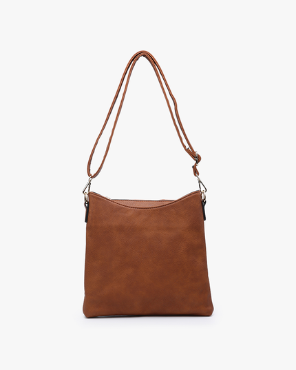 Emma 3 Compartment Crossbody w/ Snap Closure Purse