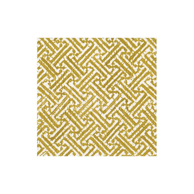 Fretwork Gold Cocktail Napkin - package of 20