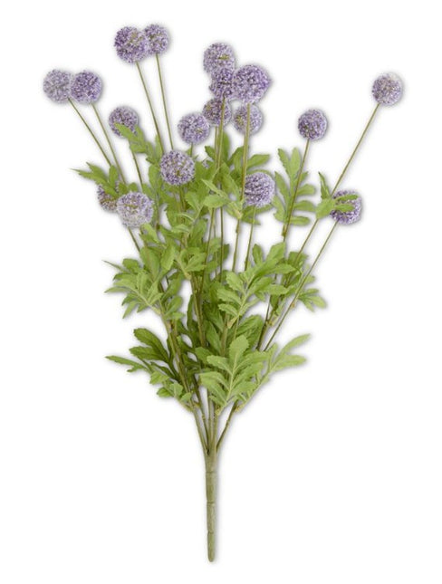 22 Inch Purple Mini Allium Bush w/Foliage (18 Ball)