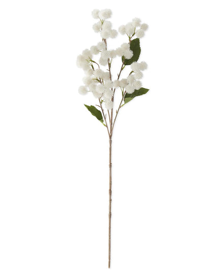25 Inch White Thistle Stem