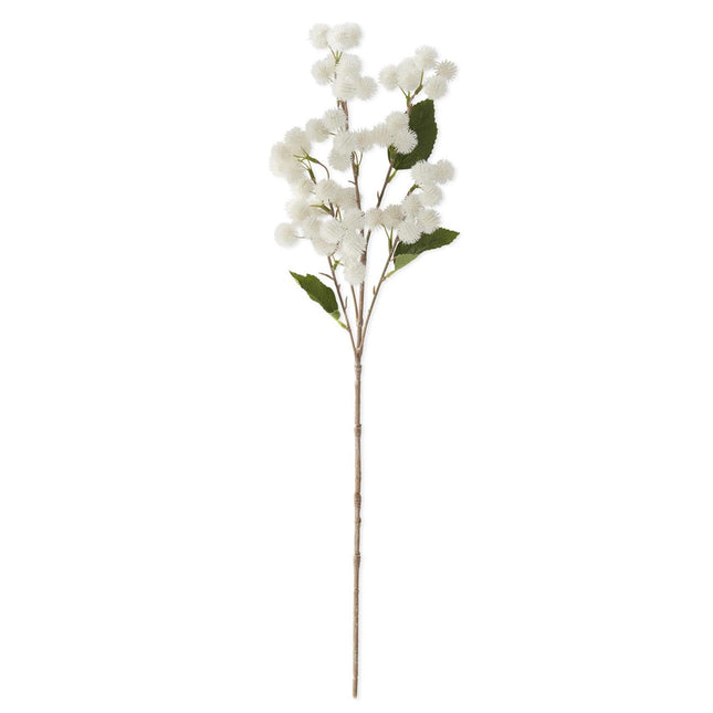 25 Inch White Thistle Stem
