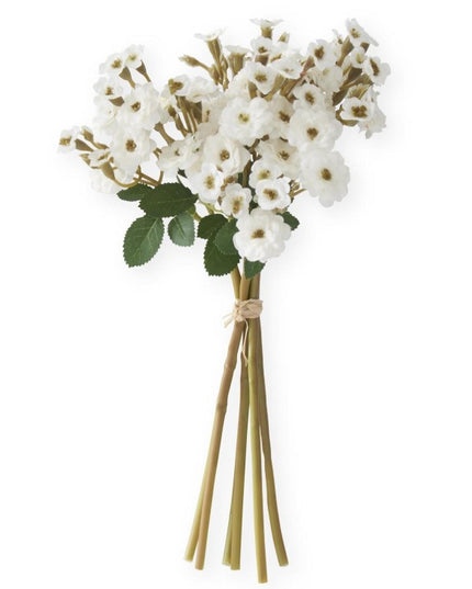 11 Inch White Primrose Bundle (6 Stem)