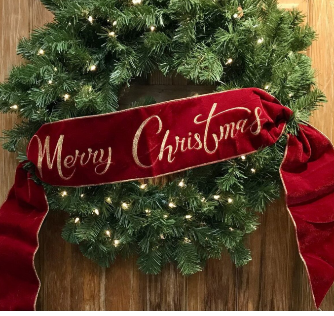 Banner Merry Christmas 6"x70"