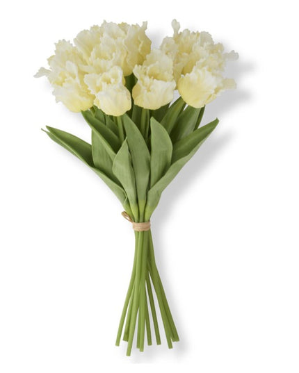 13 Inch Yellow Real Touch Parrot Tulip Bundle (12 Stems)