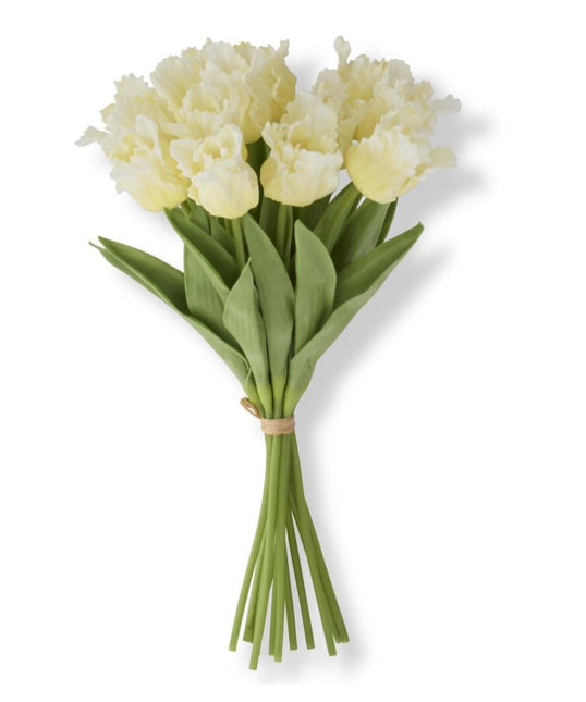 13 Inch Yellow Real Touch Parrot Tulip Bundle (12 Stems)