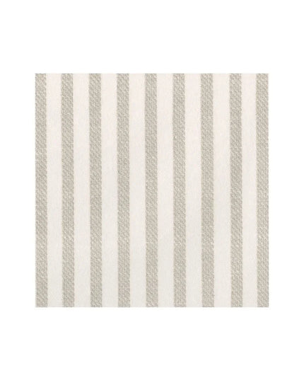 Melograno Stripe Red-Paper Linen Paper Linen Cocktail Napkin - package of 15