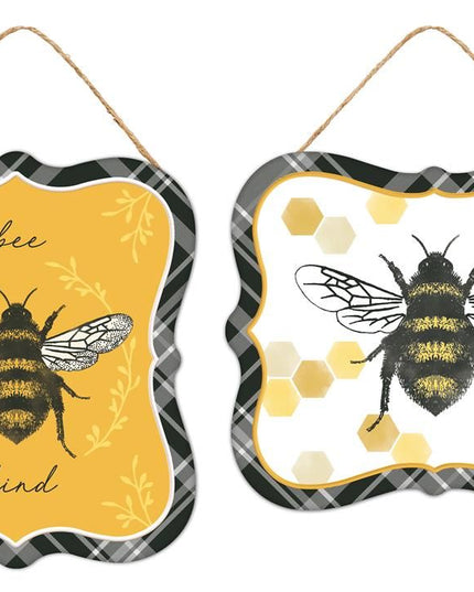 Embossed Tin Honey Bee Sign