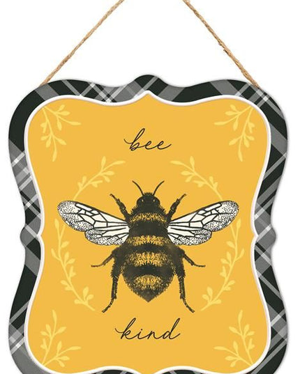 Embossed Tin Honey Bee Sign