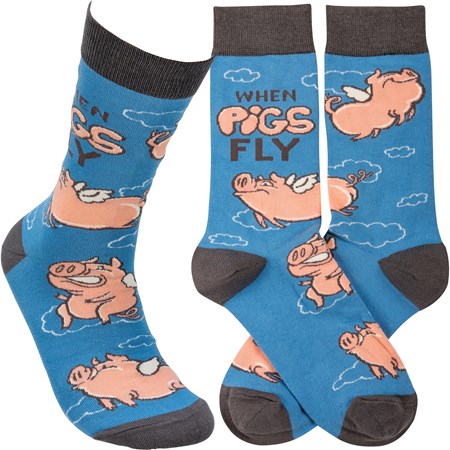When Pigs Fly Socks image 0