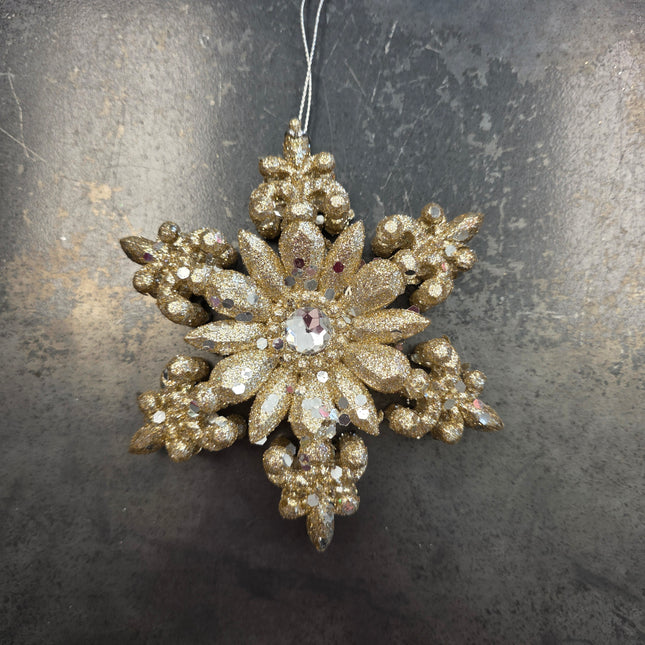 Gold Sparkle Snowflake (Assorted)