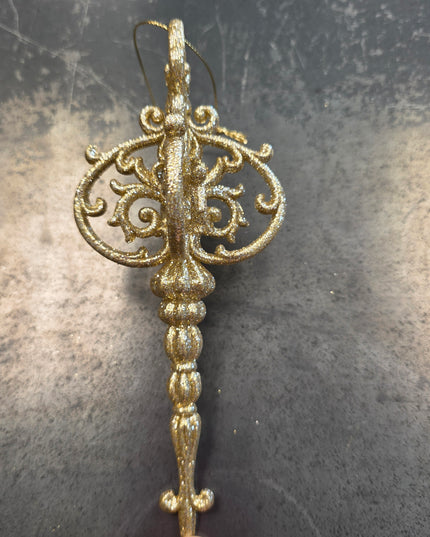 Gold Sparkle Finial Ornament