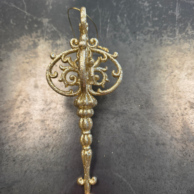 Gold Sparkle Finial Ornament