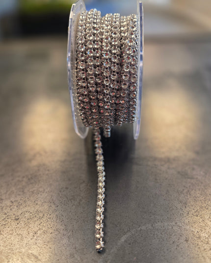 3mmx10yd 1 Row Diamond Ribbon