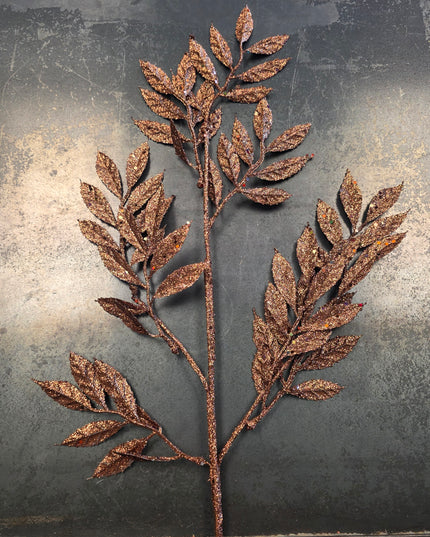 29" Glitter Mica Ruscus Spray