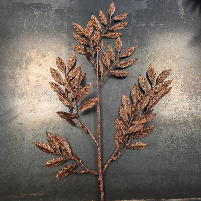 29" Glitter Mica Ruscus Spray