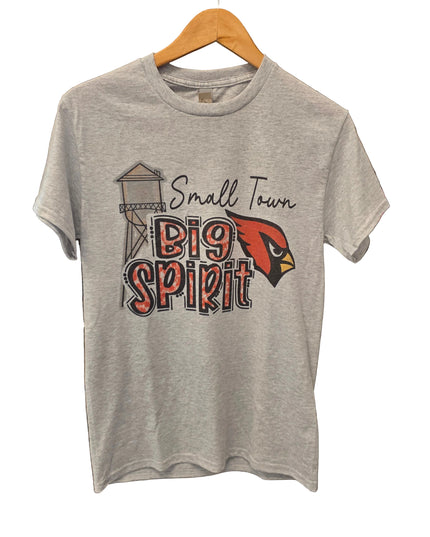 Small Town Big Spirit Cardinals Shirt