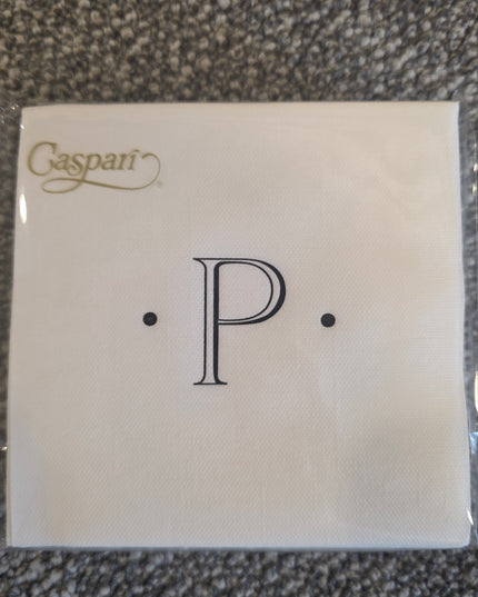 Initial Paper Linen Napkins - Cocktail