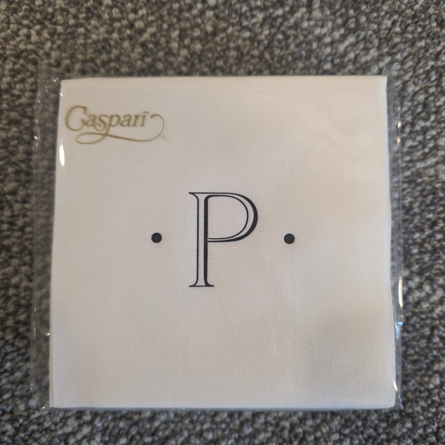 Initial Paper Linen Napkins - Cocktail