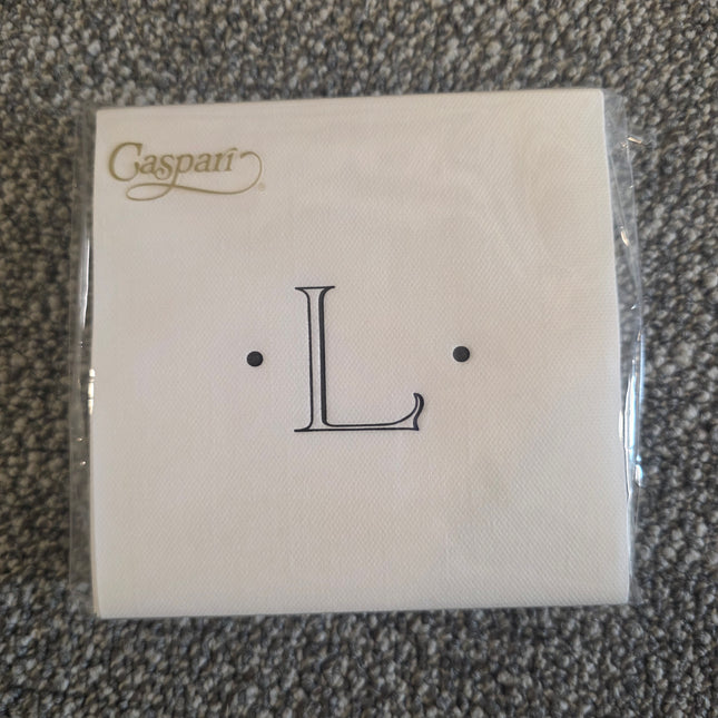 Initial Paper Linen Napkins - Cocktail