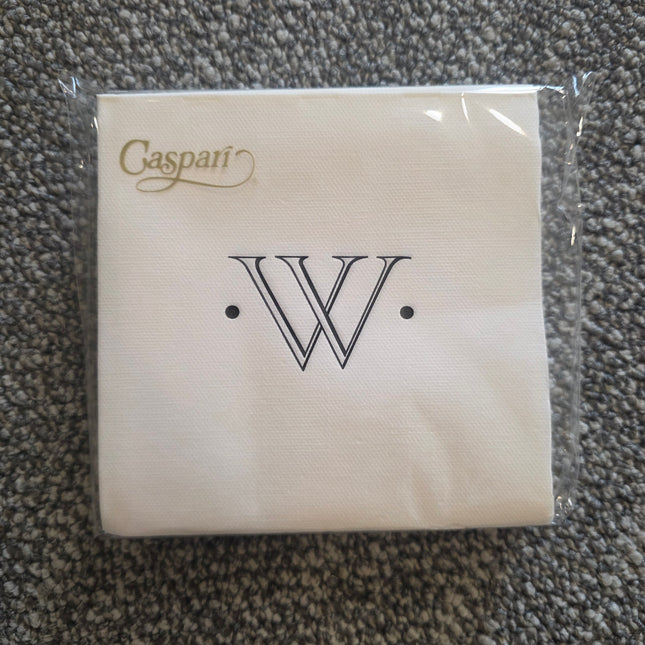 Initial Paper Linen Napkins - Cocktail