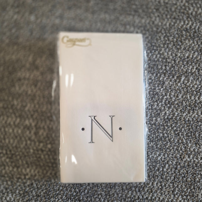 Initial Paper Linen Napkins - Guest