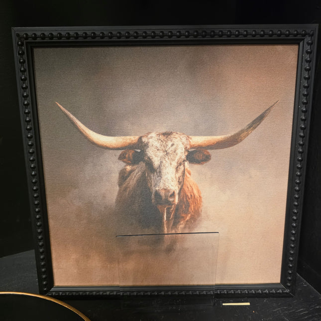 Longhorn 14x14 Black Bead Insert College Art