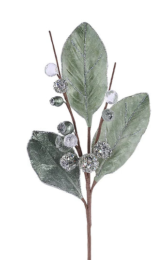 24.5"L Magnolia Leaf Spray
