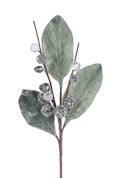 24.5"L Magnolia Leaf Spray