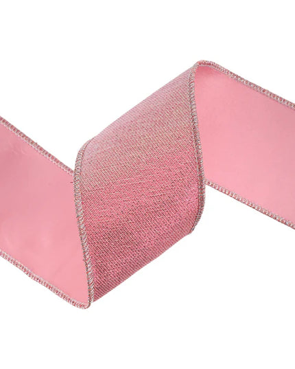 Pink Metallic Double-Fused Taffeta Backing