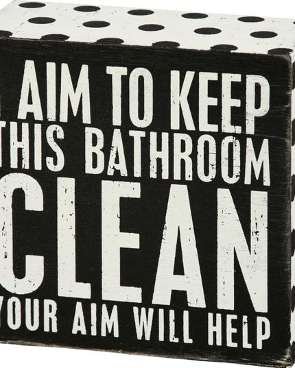 Box Sign Aim Will Help