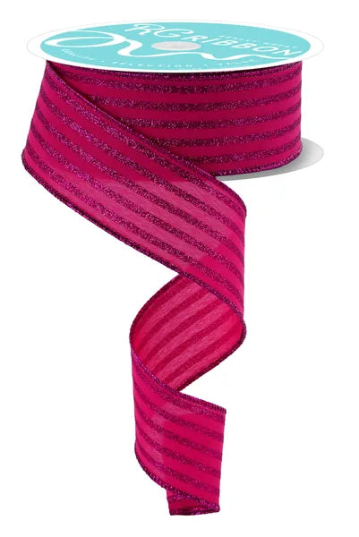 1.5" x 10yd Glitter Vertical Stripe