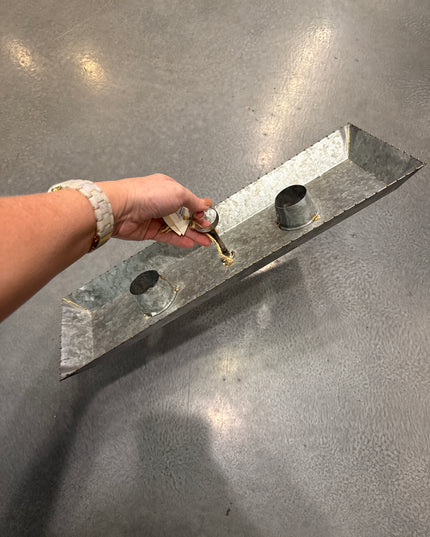 Galvanized Bottle Tray