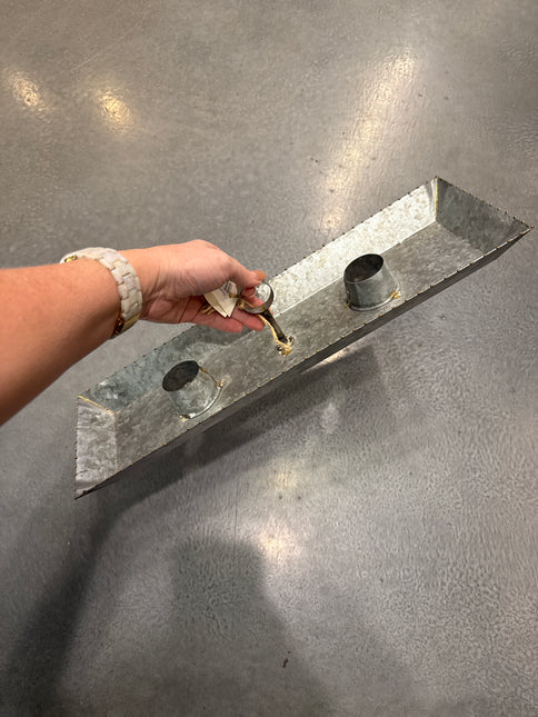 Galvanized Bottle Tray