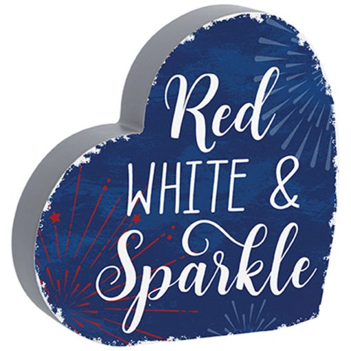 Red, White, and Sparkle Heart