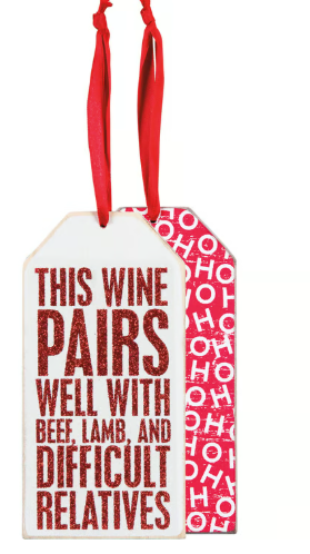 Wine Pairs Bottle Tag