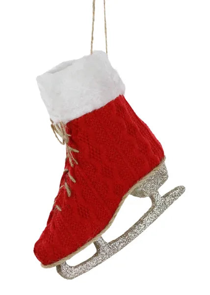 6.75" Fabric Skate Ornament