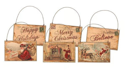 Santa Postcard Ornament
