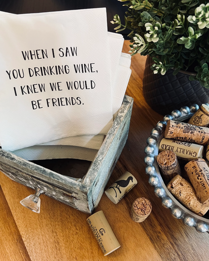 Drinking Wine - Party Napkins