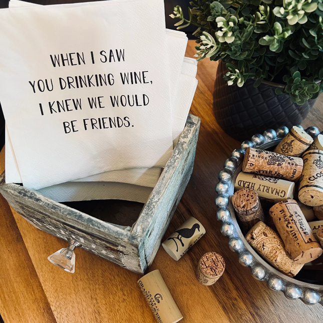 Drinking Wine - Party Napkins