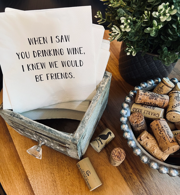 Drinking Wine - Party Napkins