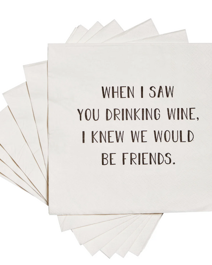 Drinking Wine - Party Napkins