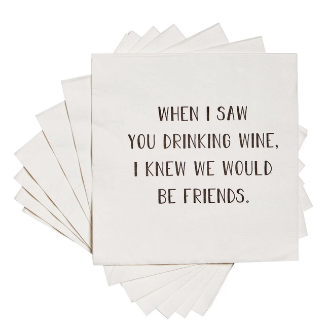Drinking Wine - Party Napkins