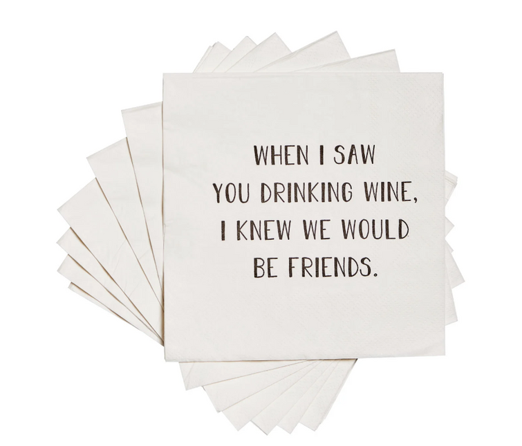 Drinking Wine - Party Napkins
