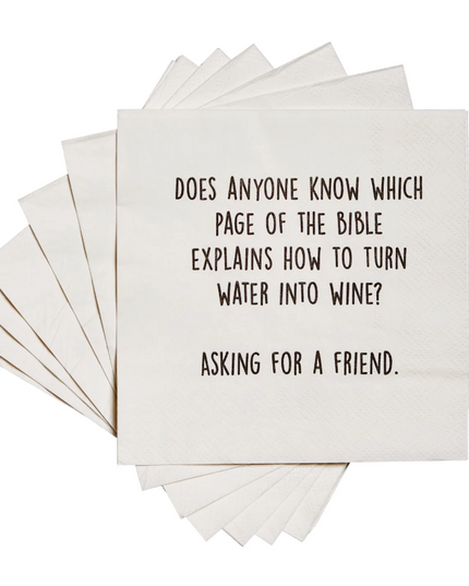 Water into Wine - Party Napkins